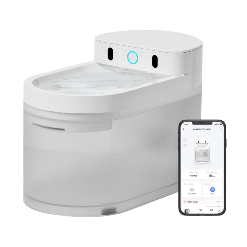 Catlink Ai Water Fountain - Wired смарт-поилка для котов и собак, 2.3 л