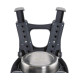 Dexas Adjustable Height Double Pet Feeder миска з нержавіючої сталі подвійна з регульованими ніжками, 2 шт х 960 мл, сіра - фото 4