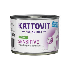 Kattovit Veterinary Sensitive Turkey влажный корм для котов с аллергией, 185 гр