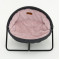 MISOKO&CO Pet bed round лежак складной для собак и кошек, 45x45x22 см, серый