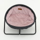 MISOKO&CO Pet bed round лежак складной для собак и кошек, 45x45x22 см, серый - фото 1