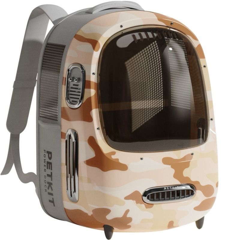 Petkit Breezy2 Smart Cat Carrier рюкзак-переноска для котов и собак малых пород, 45 см х 33 см х 30 см, коричневый