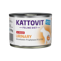 Kattovit Veterinary Urinary Veal влажный корм для котов с заболеваниями мочевыводящих путей, 185 гр