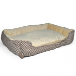 K&H Self-Warming Lounge Sleeper лежак самосогревающий для собак и кошек, 76 см х 61 см х 23 см, коричневый