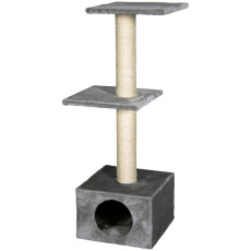 Flamingo Charbonel игровой комплекс с когтеточкой и домиком для кошек, 103 см х 47 см х 35 см, серый