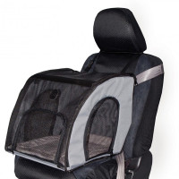K&H Travel Safety сумка-перенос в автомобиль для собак и кошек, 43 см х 41 см х 38 см, серый