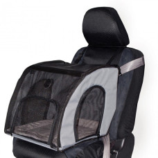 K&H Travel Safety сумка-перенос в автомобиль для собак и кошек, 43 см х 41 см х 38 см, серый