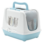Moderna Trendy Cat туалет закритий для котів, 57 см х 45 см х 43 см, блакитний