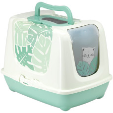Moderna Trendy Cat туалет закрыт для кошек, 57 см х 45 см х 43 см, зеленый