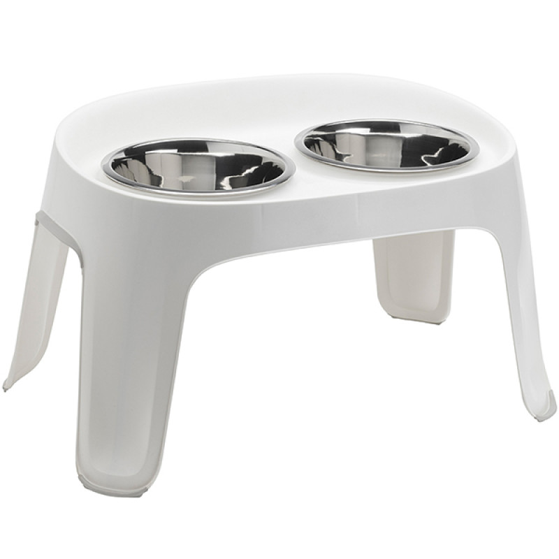 Moderna Skybar миски на подставке для собак, 2 шт х 2.5 л, белый
