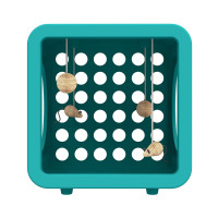 Jolly Pets Kitty Kasa Recreation кубик для отдыха кошек, 39х30х42 см, бирюзовый
