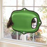 K&H Ez Mount Window Pod лежак на окно для кошек, 69 см x 20 см х 51 см, зеленый