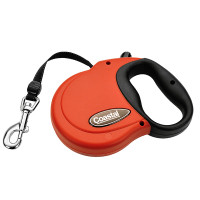 Coastal Power Walker Retractable Leash до 50 кг рулетка для собак, стрічка 4.8 м, червона