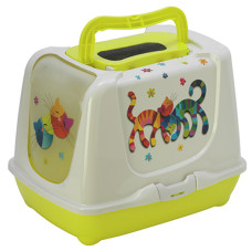 Moderna Trendy Cat туалет закритий для котів, 50 см х 39 см х 37 см, жовтий
