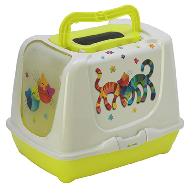 Moderna Trendy Cat туалет закритий для котів, 50 см х 39 см х 37 см, жовтий