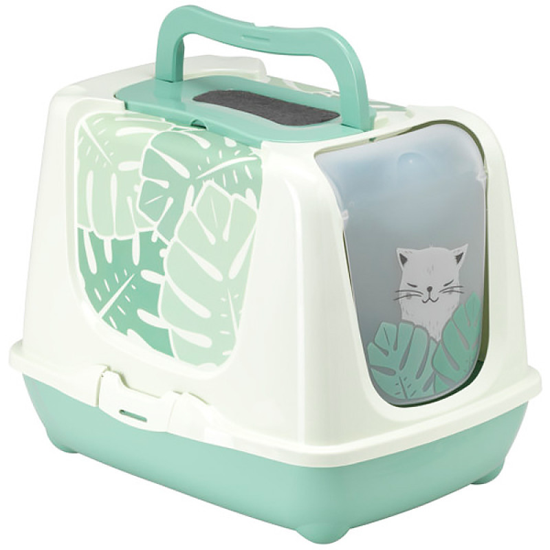 Moderna Trendy Cat туалет закритий для котів, 50 см х 39 см х 37 см, зелений
