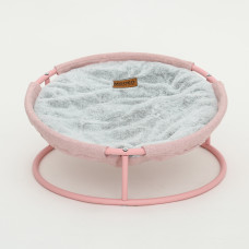 MISOKO&CO Pet bed round лежак складной для собак и кошек, 45x45x22 см, розовый