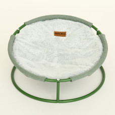 MISOKO&CO Pet bed round лежак складной для собак и кошек, 45x45x22 см, зеленый