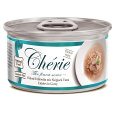 Cherie Flaked Yellowfin Mix влажный корм для котов с миксом тунца, 80 гр