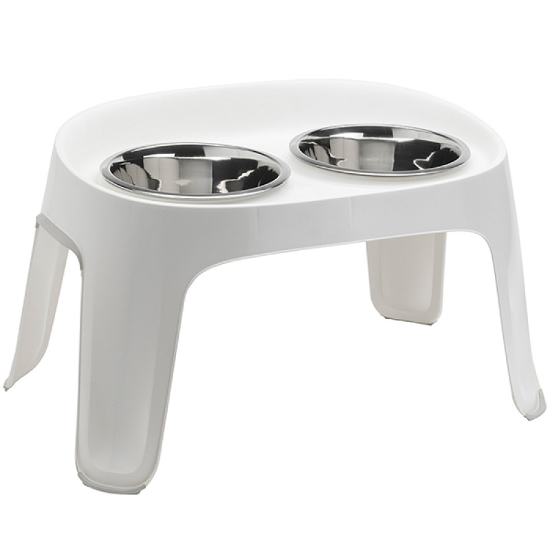Moderna Skybar миски на подставке для собак, 2 шт х 1.8 л, белый