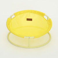 MISOKO&CO Pet bed round лежак складаний для собак та котів, 45x45x22 см, жовтий