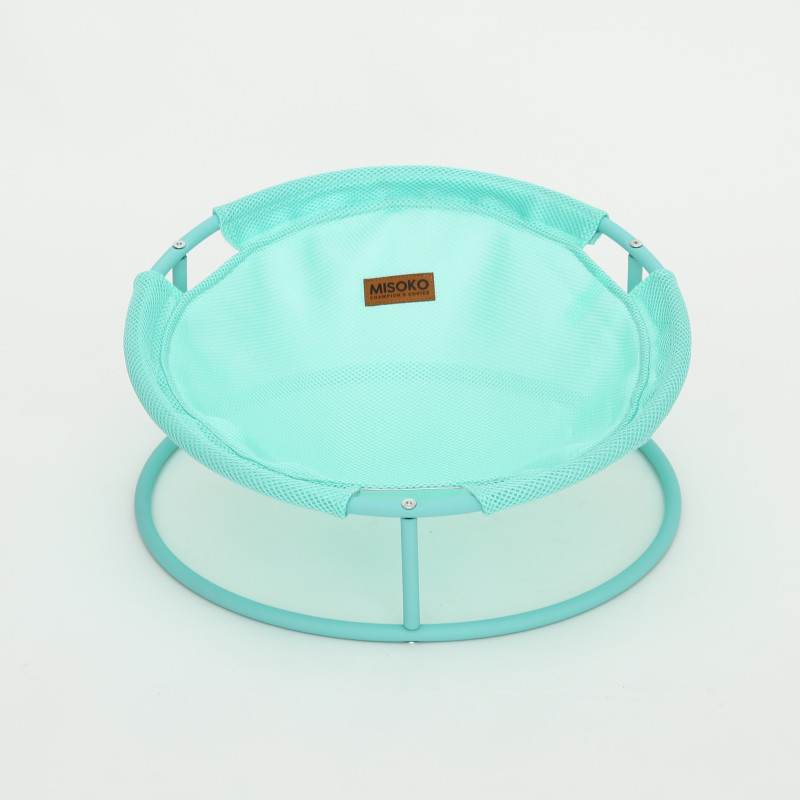 MISOKO&CO Pet bed round лежак складной для собак и кошек, 45x45x22 см, мятный