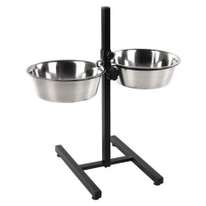 Flamingo Otis+ H-Stand миски для собак на штативе, 2 шт х 3.95 л