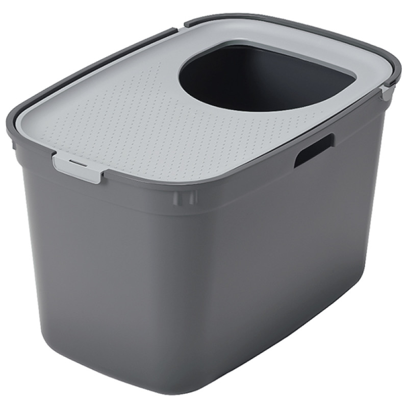 Moderna Top Cat туалет вертикальний закритий для котів, 59 см х 39 см х 38 см, сірий