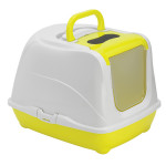 Moderna Flip Cat туалет закритий для котів, 58 см х 45 см х 42 см, жовтий