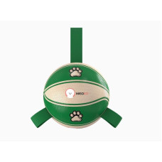 Misoko&Co Basketball Ball іграшка для собак, 18.5 см, зелений
