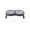 Dexas Double Elevated Feeder миска двойная на складной подставке, 2 шт х 600 мл, серая