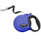 Coastal Power Walker Retractable Leash до 14.5 кг рулетка для собак, стрічка 4.8 м, синя