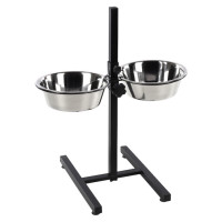 Flamingo Otis+ H-Stand миски для собак на штативе, 2 шт х 2.5 л