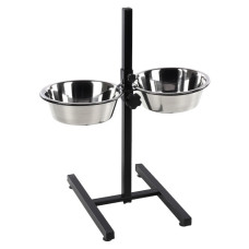 Flamingo Otis+ H-Stand миски для собак на штативе, 2 шт х 2.5 л