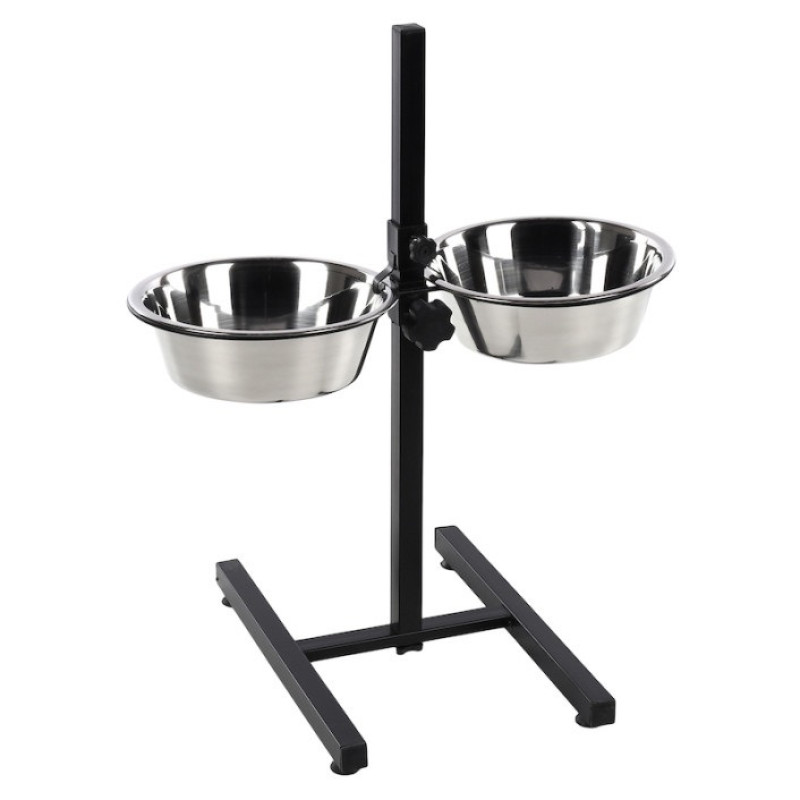 Flamingo Otis+ H-Stand миски для собак на штативе, 2 шт х 2.5 л