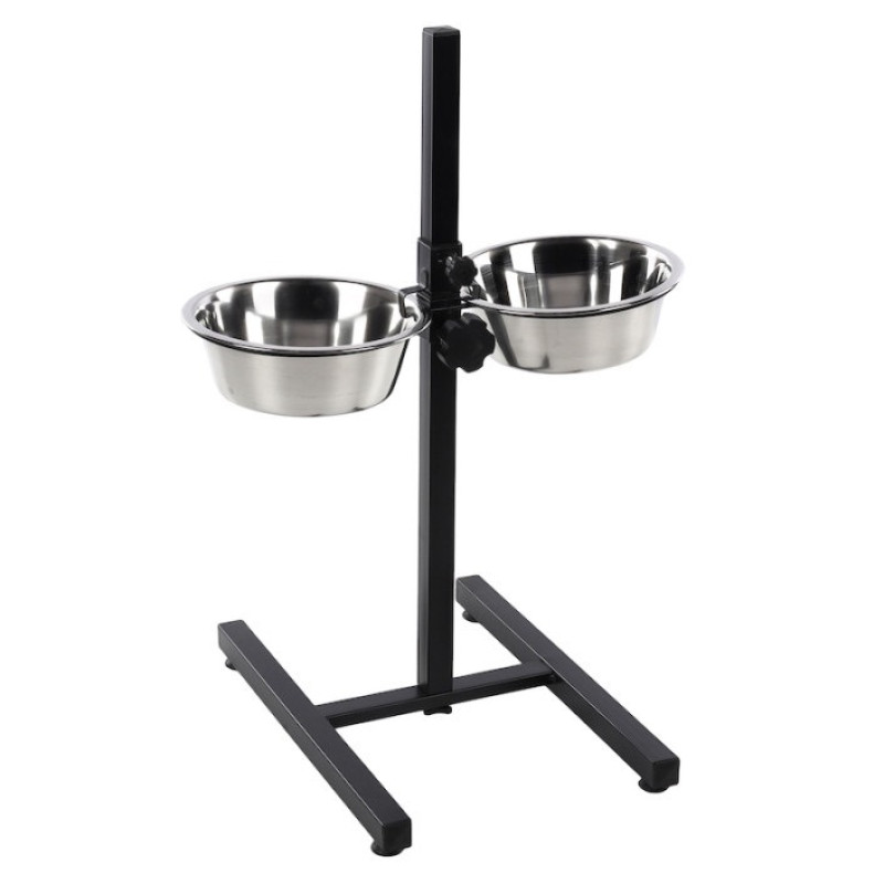 Flamingo Otis+ H-Stand миски для собак на штативе, 2 шт х 1.5 л