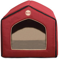 K&H Indoor Pet House будиночок для котів та собак малих порід, 41 см х 38 см х 36 см, червоний