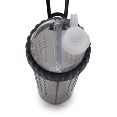 Dexas Snack Duo With Companion Cup бутылка для собак дорожная двойная для корма и воды, 720 мл, серая
