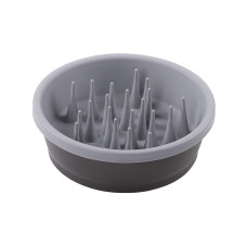 Dexas Slow Feeder Dog Bowl миска для повільного годування для собак, 1.44 л, сіра