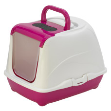 Moderna Flip Cat туалет закрытый для кошек, 50 см х 39 см х 37 см, розовый
