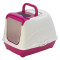 Moderna Flip Cat туалет закритий для котів, 50 см х 39 см х 37 см, рожевий