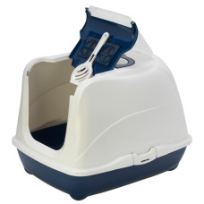 Moderna Flip Cat туалет закритий для котів, 50 см х 39 см х 37 см, синій