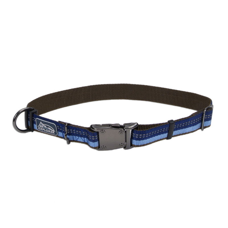 Coastal K9 Explorer Collar нашийник світловідбивний для собак, 30-46 см, синій