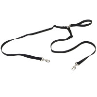 Coastal 2 Dog Adjustable Coupler поводок-спарка для собак, 1.2 м х 2.5 см, черный