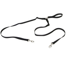 Coastal 2 Dog Adjustable Coupler поводок-спарка для собак, 1.2 м х 2.5 см, черный