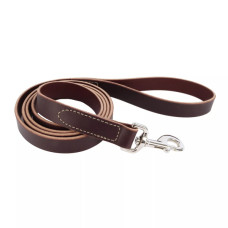 Coastal Circle-T Dog Leash поводок кожаный для собак, 1.8 м х 2.5 см, кремовый