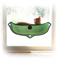 K&H Ez Mount Window Bed лежак на вікно для котів, 69 х 28 см, зелений