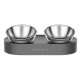 Petkit Fresh Nano Metal 15° Adjustable Cat Feeding Bowl миски для котів та собак на підставці, 2 х 0.48 л - фото 1