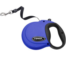 Coastal Power Walker Retractable Leash до 7.3 кг рулетка для собак, стрічка 3.6 м, синя
