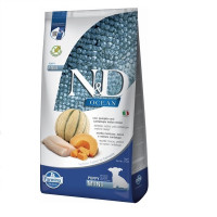 Farmina N&D Ocean Cod, Pumpkin & Cantaloupe Melon Puppy Mini сухой корм с треской для щенят малых пород, 7 кг